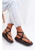 Dámské sandály Japonky na platformě Černé Gelira Dámské sandály Japonky na platformě Černé Gelira