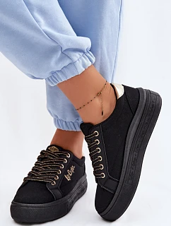 Dámské tenisky na platformě model 22102746 Černé - Lee Cooper