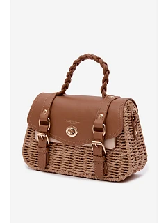Malá Hnědá Taška S Pletením Marline