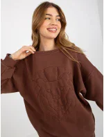 Mikina EM BL 617 model 17964046 hnědá - FPrice Mikina EM BL 617 model 17964046 hnědá - FPrice