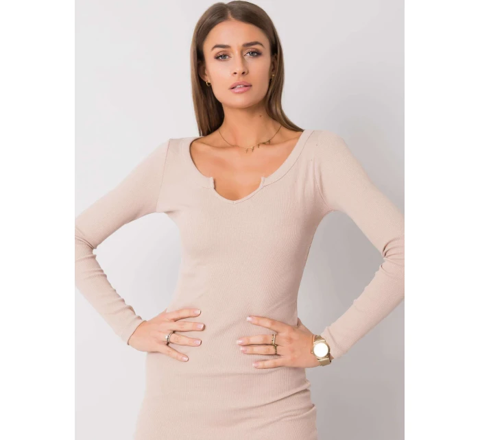 Šaty RV SK 6053.16X béžová Šaty RV SK 6053.16X béžová