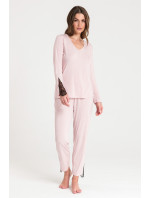 Dámský pyžamový Top LA072 Pudr růžová - LaLupa