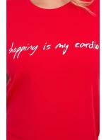 Dámské tričko model 21251221 červené - Kesi