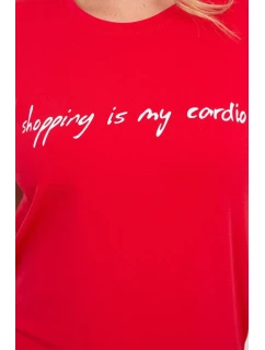 Dámské tričko model 21251221 červené - Kesi