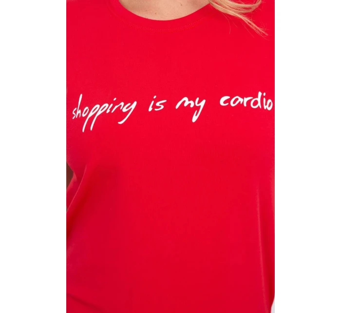 Dámské tričko model 21251221 červené - Kesi