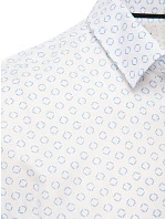 Pánská košile DX2438 bílo-modrá - FashionStreet