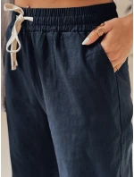 Dámské ležérní kalhoty s širokými nohavicemi BOHO DAY navy blue Dstreet UY2649