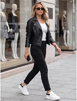 Jeansy damskie mom fit z wysokim stanem czarne FashionStreet ZY3115