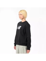 Mikina New Balance Sport Fleece Logo Crew Bk W WT43526BK