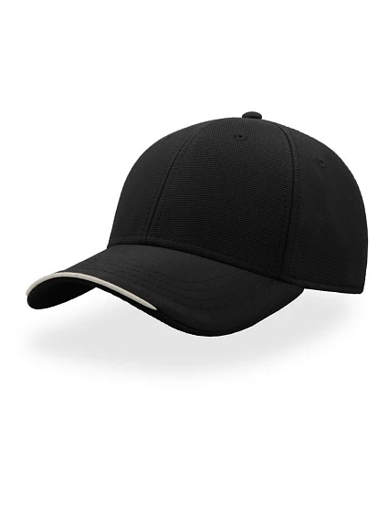 Atlantis Headwear Estoril-S 6 panelová kšiltovka 33.0230 black Atlantis Headwear Estoril-S 6 panelová kšiltovka 33.0230 black