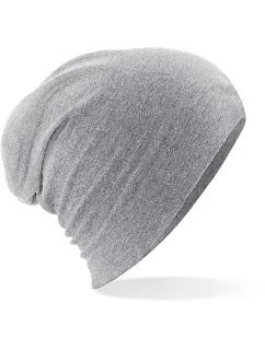 Beechfield B 368 Hemsedal bavlněná slouch čepice 53.0368 heather grey