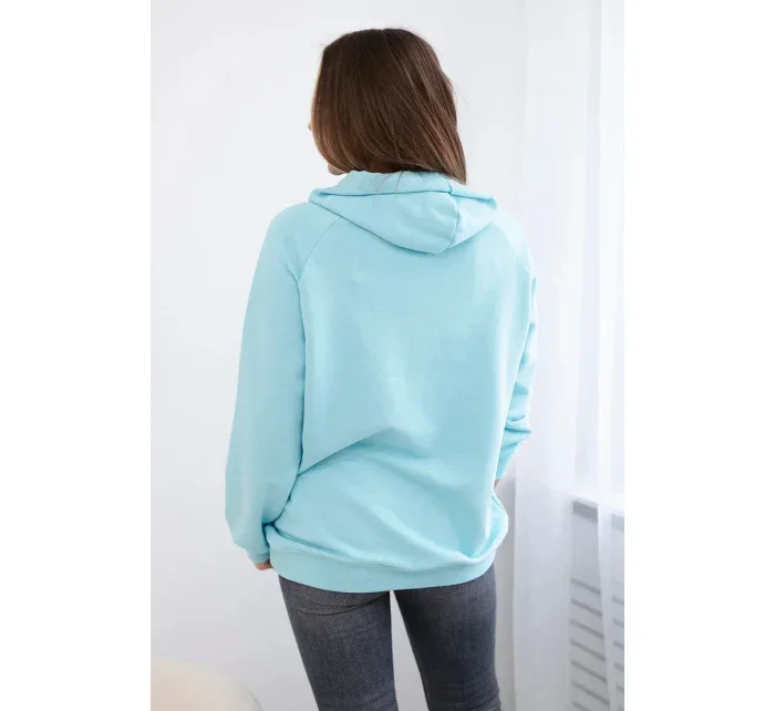 Bavlněná mikina s kapucí mincovna Bavlněná mikina s kapucí mincovna