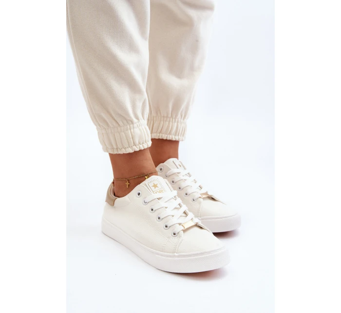 Dámské tenisky z ekologické kůže bílé Tiraelle