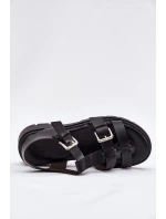 Dámské Sandály Eko Kůže S Přezkami Černé model 21699627 - Boto Dámské Sandály Eko Kůže S Přezkami Černé model 21699627 - Boto