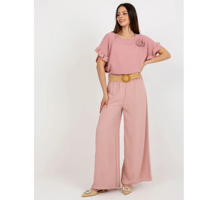 Kalhoty DHJ SP 8387.57 světle růžová