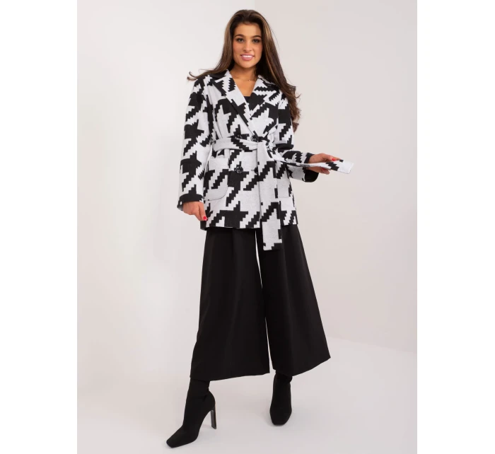 LK PL 509550 kabát.19X šedá černá LK PL 509550 kabát.19X šedá černá