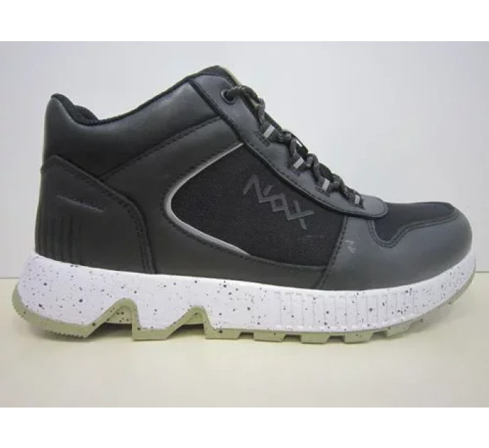 Pánská kotníková obuv nax NAX KARDAS black Pánská kotníková obuv nax NAX KARDAS black