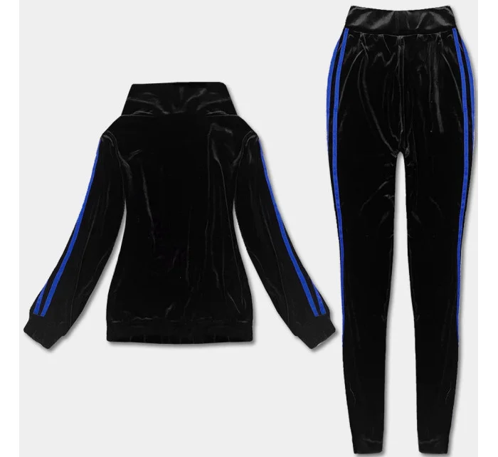 Černo-tmavě modrý sportovní komplet s legínami (YP-9967) Černo-tmavě modrý sportovní komplet s legínami (YP-9967)