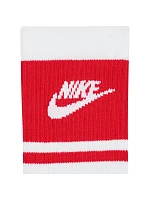 Nike Everyday Elevated Crew 3 páry bílých a červených ponožek IM7949 900