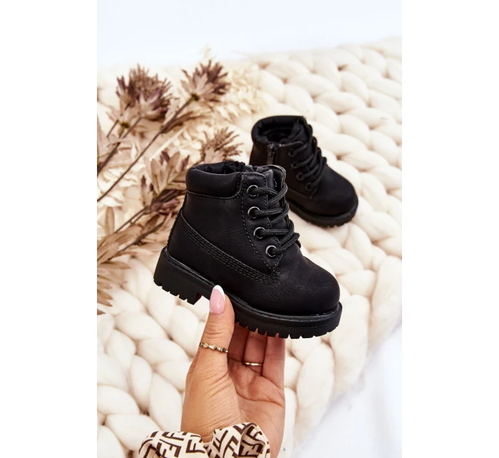 černé teplé Dětské boty model 21506652 - Boto