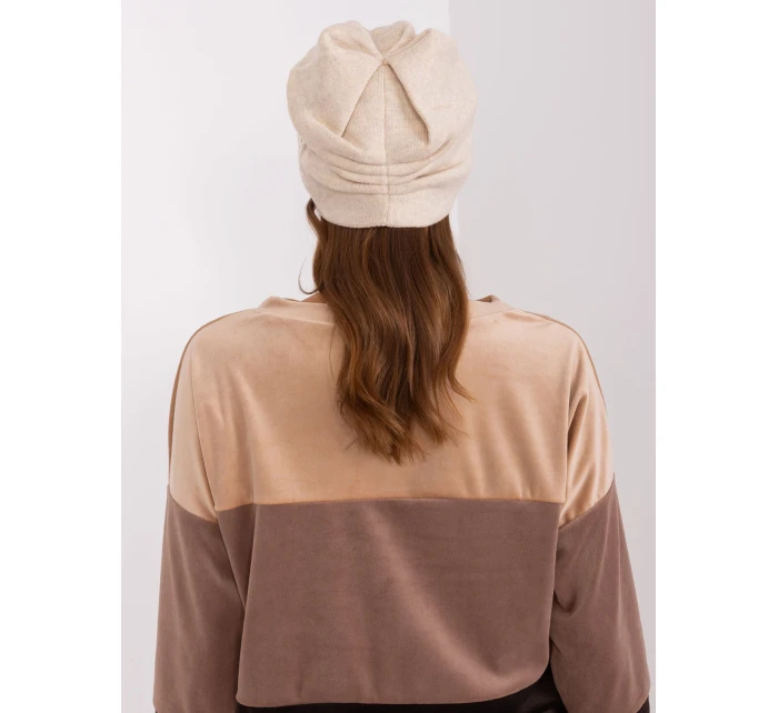 Czapka AT CZ model 18985096 jasny beżowy - FPrice Czapka AT CZ model 18985096 jasny beżowy - FPrice