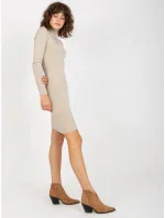 Dámské šaty NM SK NG 2309 šaty.17X světle béžové Dámské šaty NM SK NG 2309 šaty.17X světle béžové