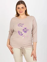 Dámská halenka RV BZ 8457.47P béžová - FPrice