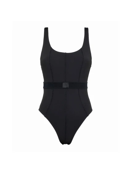 Dámské jednodílné plavky Monogram Rib KW0KW02151-BEH - Calvin Klein Dámské jednodílné plavky Monogram Rib KW0KW02151-BEH - Calvin Klein