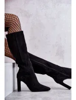 Kozačky na podpatku  model 173449 Step in style