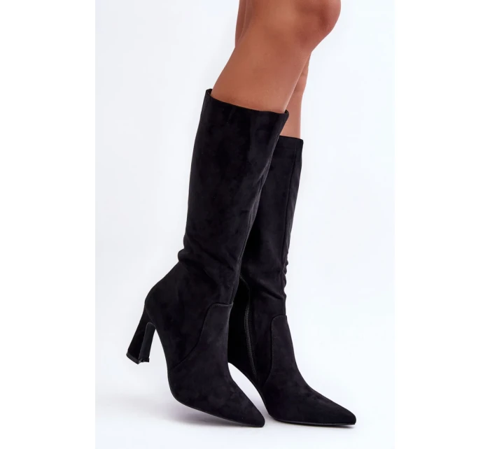 Kozačky na podpatku  model 184041 Step in style