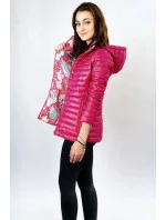 Růžová oboustranná dámská bunda model 9088271 - Libland Růžová oboustranná dámská bunda model 9088271 - Libland