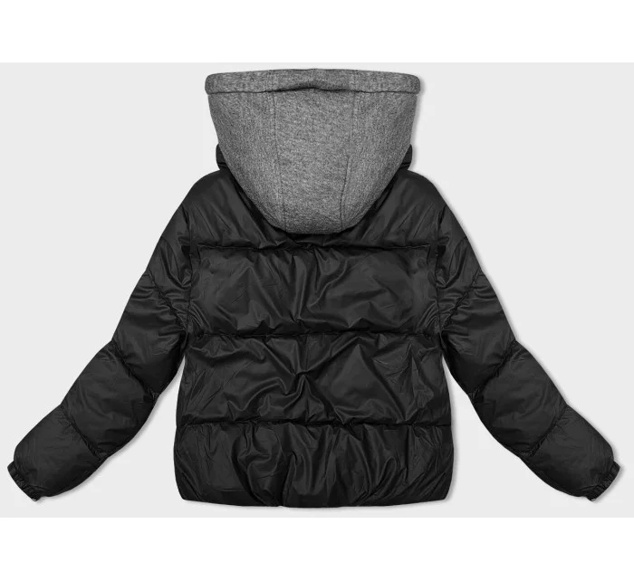 Černá dámská zimní bunda s kapucí model 21246381 - S'WEST