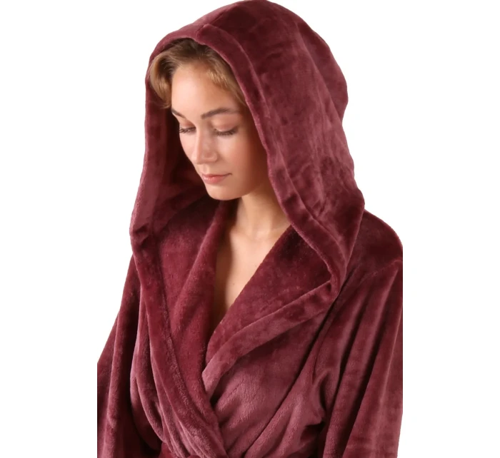 Dámský župan Siena s kapucí 3156 starorůžová - Vestis Dámský župan Siena s kapucí 3156 starorůžová - Vestis