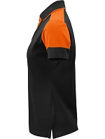 Prime Polo Women Dámské piqué polo z těžké bavlny model 22453345 black/orange - Printer Prime Polo Women Dámské piqué polo z těžké bavlny model 22453345 black/orange - Printer