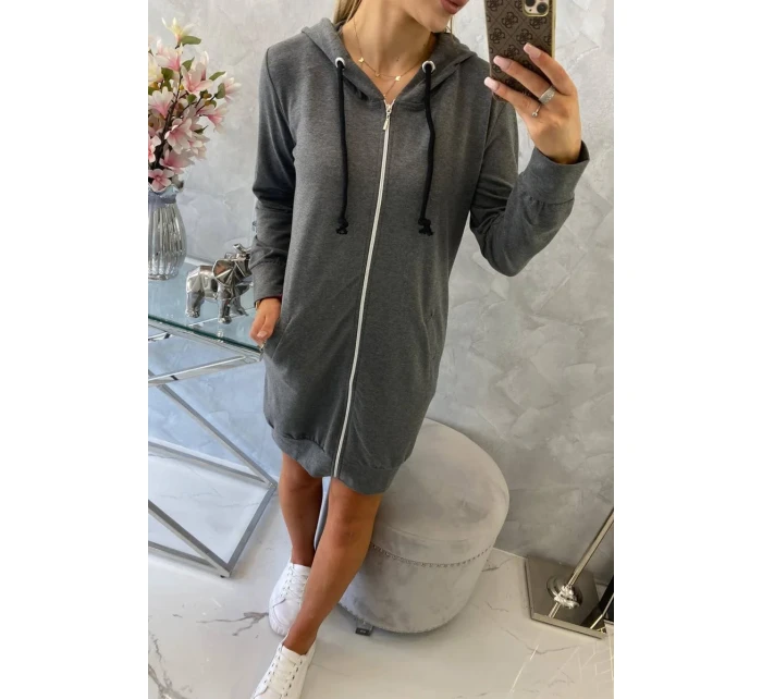 Mikina s kapucí graphite melange