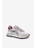 Semišové Sportovní Boty Tenisky Dámské D.Franklin Ztlumená Bílá DFSH387005 Semišové Sportovní Boty Tenisky Dámské D.Franklin Ztlumená Bílá DFSH387005