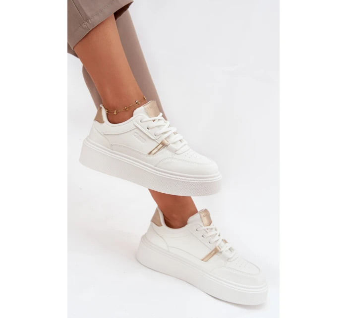 Dámské Sneakersy Na Platformě Big Star SS274359 Bílé
