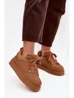 Dámské tenisky s podšívkou Camel model 21718502 - Boto Dámské tenisky s podšívkou Camel model 21718502 - Boto