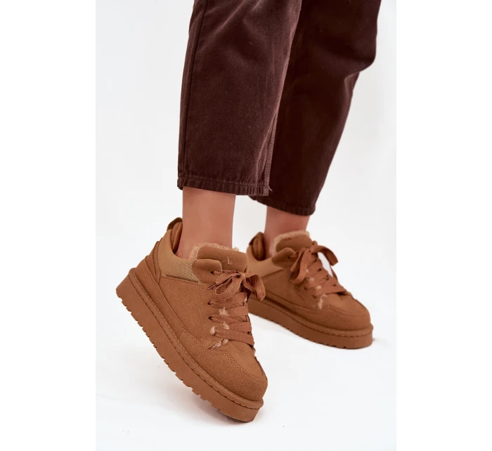 Dámské tenisky s podšívkou Camel model 21718502 - Boto Dámské tenisky s podšívkou Camel model 21718502 - Boto