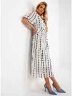 Sukienka LK SK 508963 1.38 biało czarny