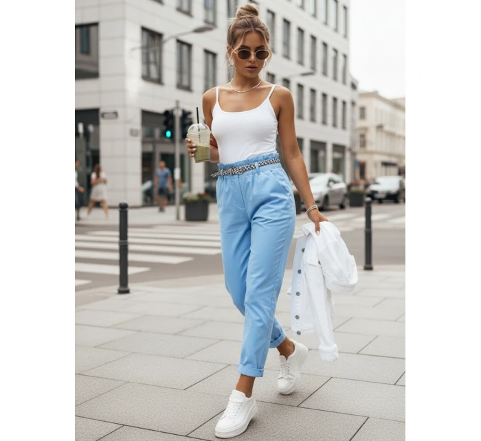 Dámské látkové kalhoty blue Dstreet model 21975635 - FashionStreet