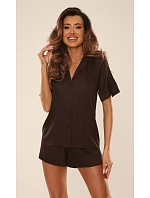 Pyžamo De Lafense 762 Cordelia kr/sr S-2XL rozepínací