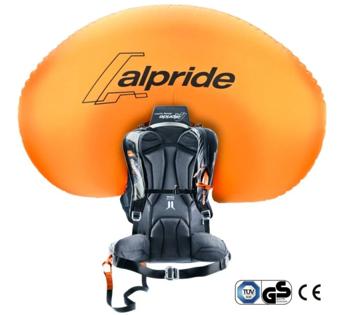 Lavinový batoh Deuter Alproof Lite 22L - plechový/černý + Garmin HRM Dual sensor