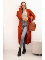 Dlouhý kardigan svetr model 21345049 - K-Fashion