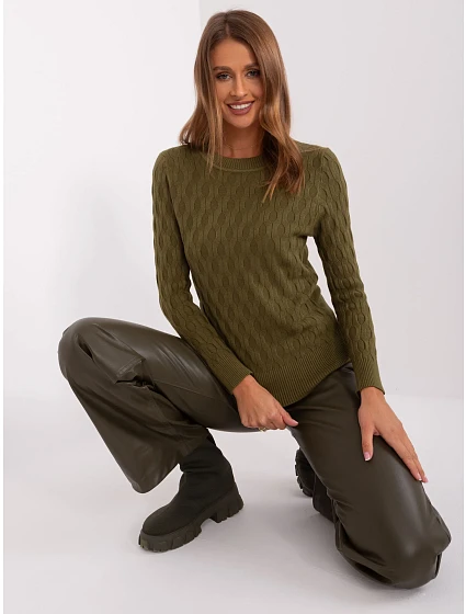 Sweter AT SW  khaki model 18987580 - FPrice
