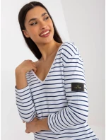 Dámské šaty TW SK BL 1010 šaty.74 bílá a tmavě modrá - FPrice