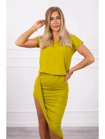 Asymetrické šaty kiwi Asymetrické šaty kiwi