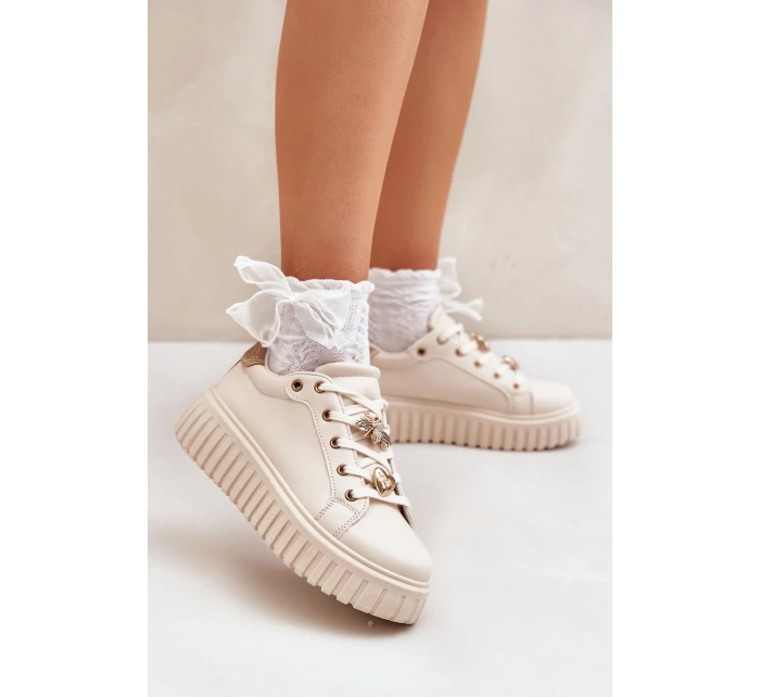 Dámské Tenisky S Béžové model 21683088 - EVENTO Dámské Tenisky S Béžové model 21683088 - EVENTO