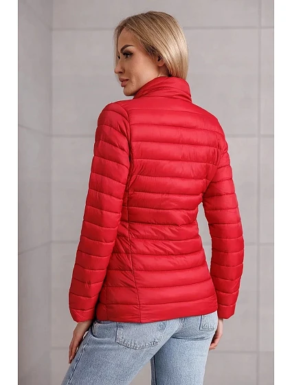 Červená dámská bunda se stojáčkem  model 21135588 - Good looking