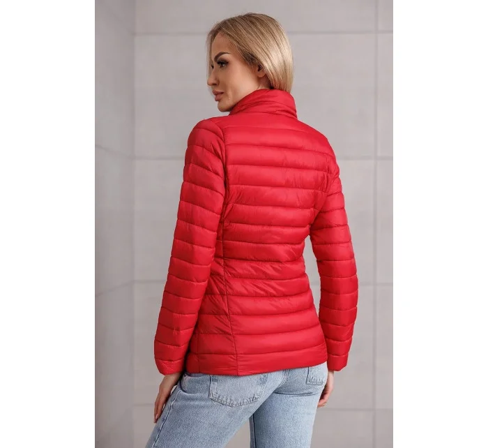 Červená dámská bunda se stojáčkem  model 21135588 - Good looking